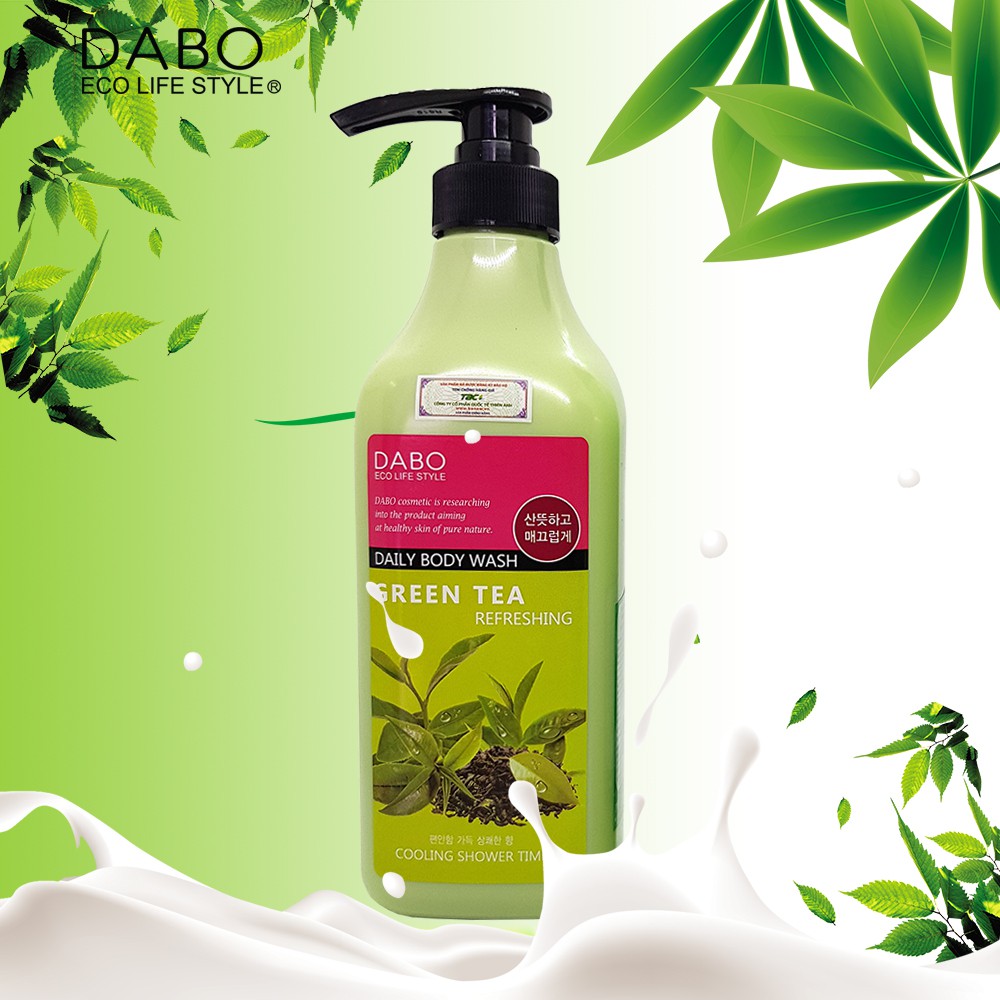 SỮA TẮM TRÀ XANH DIỆT KHUẨN CAO CẤP DABO GREEN TEA BODY WASH 750ML - HÀN QUỐC CHÍNH HÃNG