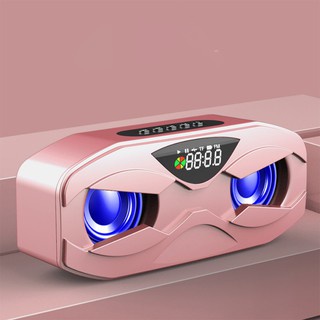 Loa Bluetooth cầm tay Manovo M5, âm thanh siêu trầm loa kép, màn hình led, FM radio dung lượng pin 2500mAh - HD8 - A44