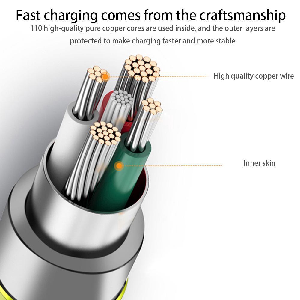 Dây Cáp Sạc Truyền Dữ Liệu Nhanh 2.4a T8S3 Hình Chữ U Chuyên Dụng