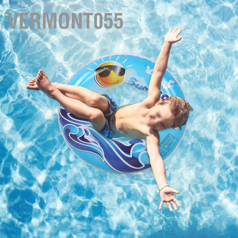 Vermont055 Kids Inflatable Float Swimming Ring Portale Children Life Buoy Safety Pool Water Toy