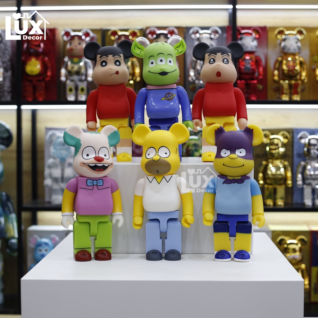 Mô Hình BEARBRICK 400% nhân vật Marvel, DC, siêu anh hùng  trang trí, decor ,quà tặng