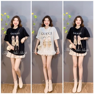 Set váy tennis trắng + tshirt gu xì