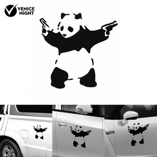 Decal hình gấu Panda dán trang trí xe hơi