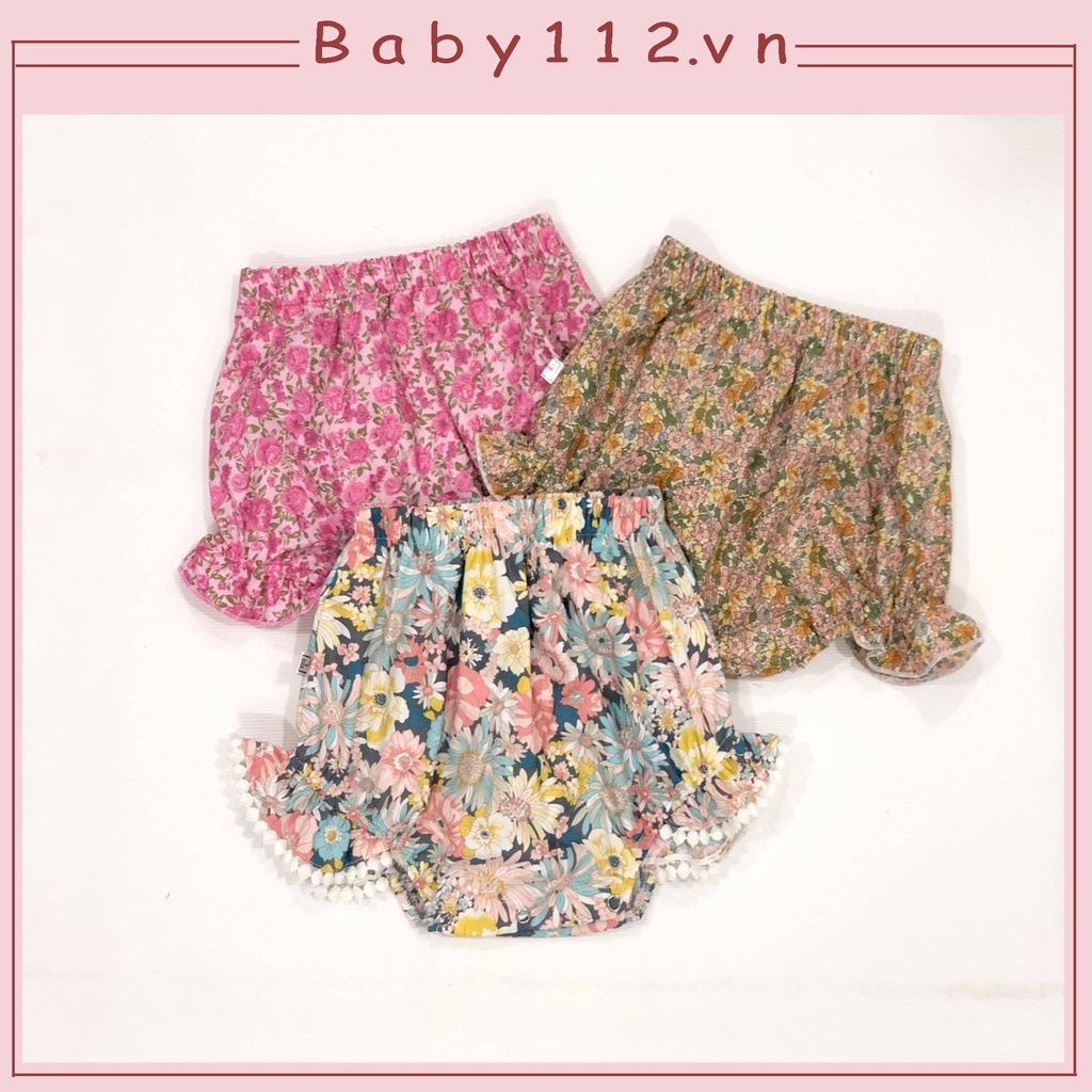 QUẦN CHO BÉ GÁI TỪ 6 THÀNG ĐẾN 2 TUỔI CHẤT LIỆU VẢI 100% COTTON XUẤT KHẨU