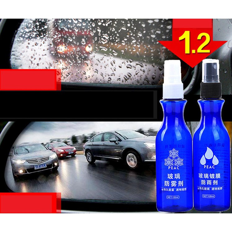 CHAI XỊT NANO CHỐNG BÁM NƯỚC GƯƠNG XE Ô TÔ, bình phun dung dịch không đọng nước khi đi mưa cho xe hơi xe máy, kính kiếng