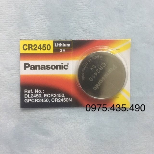 Pin CR2450 Panasonic Lithium 3V Vỉ 1 Viên