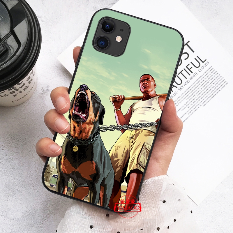 Ốp điện thoại mềm họa tiết GTA 5 cho iPhone XS Max XR X 11 Pro 7 8 6 6S Plus 420B