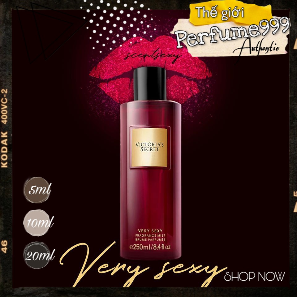 👑 L&G 💄 Xịt thơm Body Mist Very Sexy New 2019 (10ml) [BODY MIST]