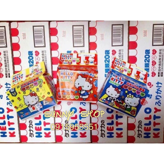 GIA VỊ RẮC CƠM HELLO KITTY ( Nhật ) DÀNH CHO BÉ ( 9m+ )