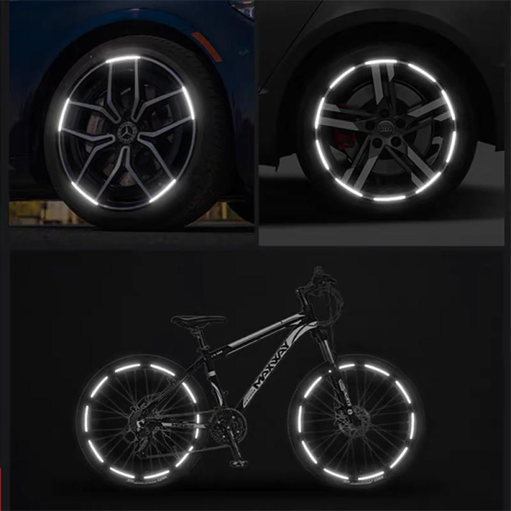 Bộ 22 Miếng Dán Phản Quang Trang Trí Vành Bánh Xe Hơi C9J5