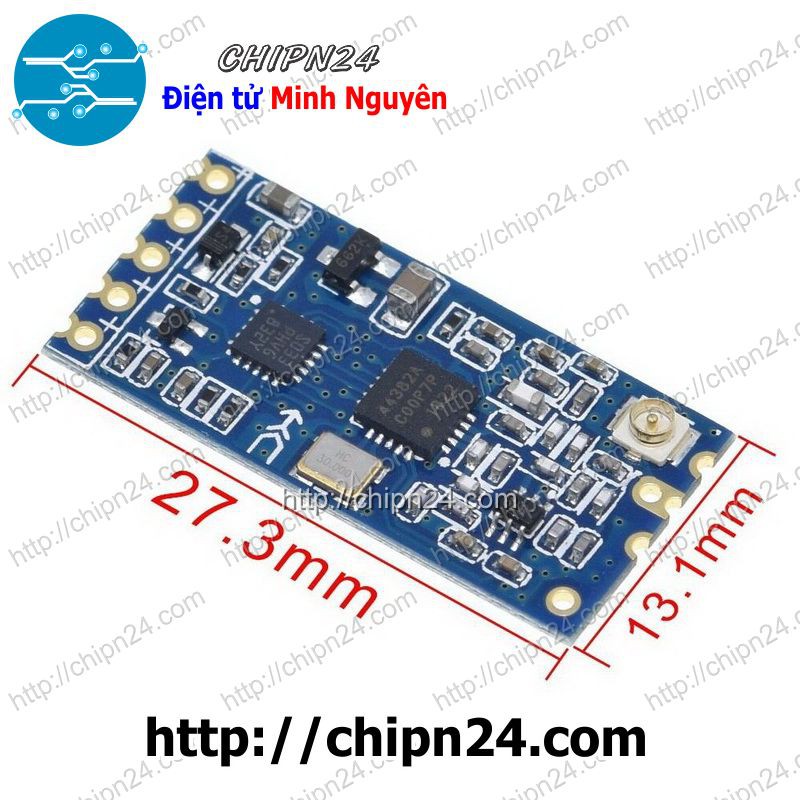 [1 CÁI] Module RF HC-12 SI4463 433Mhz (Khoảng cách 1Km)