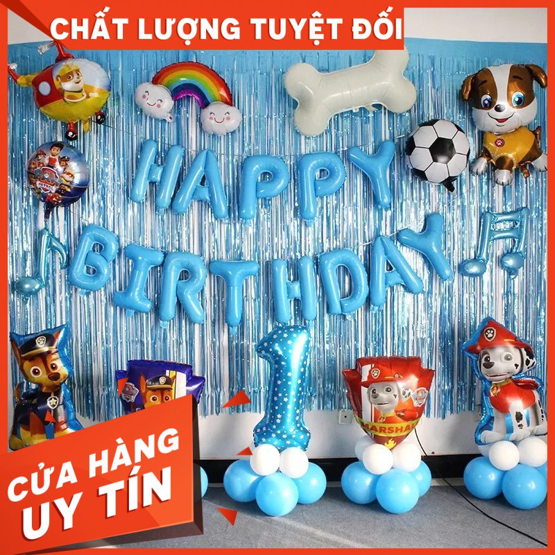 SET TRANG TRÍ SINH NHẬT TUỔI CÚN-THÔI NÔI BÉ CÚN-SINH NHẬT BÉ TRAI, BÉ GÁI-TRANG TRÍ SINH NHẬT GIÁ RẺ, SINH NHẬT 1 TUỔI