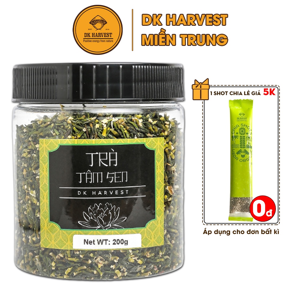 Trà Tâm Sen DK Harvest Sấy Khô - Hũ 200g, Trà Tim Sen, Trà Hoa Khô, Trà Hoa Thảo Mộc