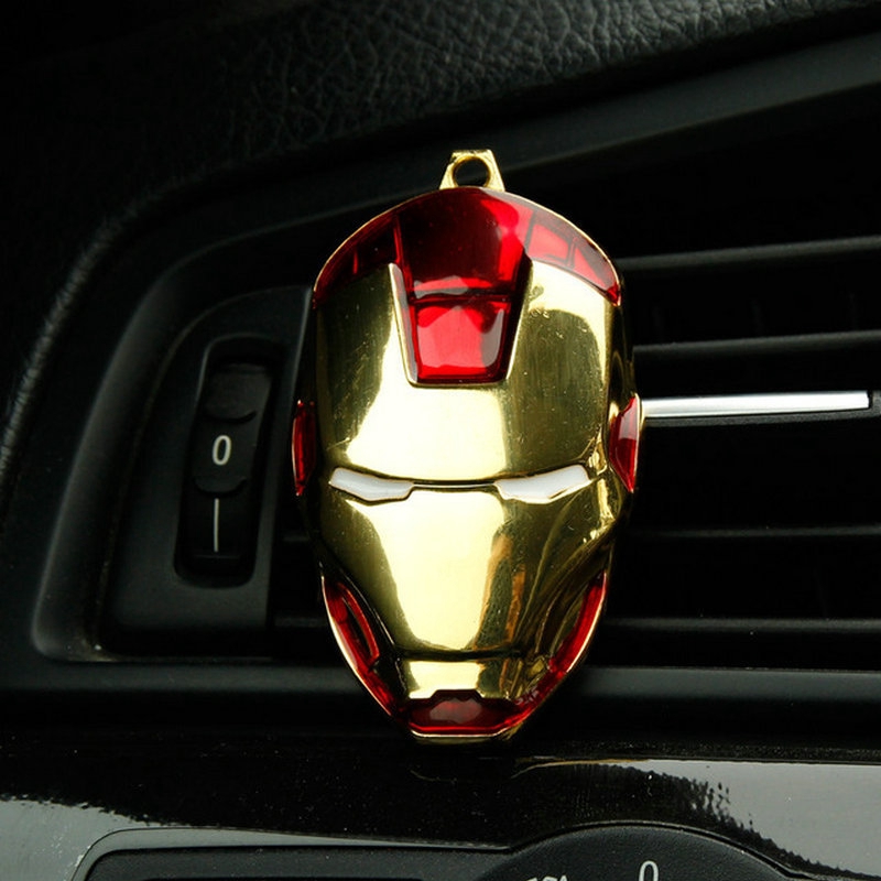 Kẹp khuếch tán nước hoa gắn điều hòa xe hơi hình siêu anh hùng Avengers Ironman Batman
