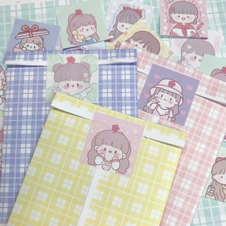 Set 35 miếng sticker niêm phong, tem dán túi gói hàng gói quà hình avatar dễ thương.