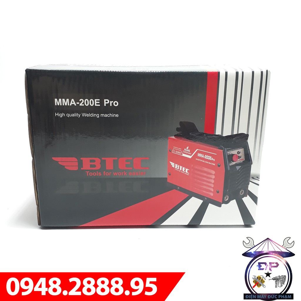 Sẵn hàng-Gía gốc] Máy Hàn điện tử mini gia đình inventer BTEC MMA-200E Pro ( xác nhỏ )