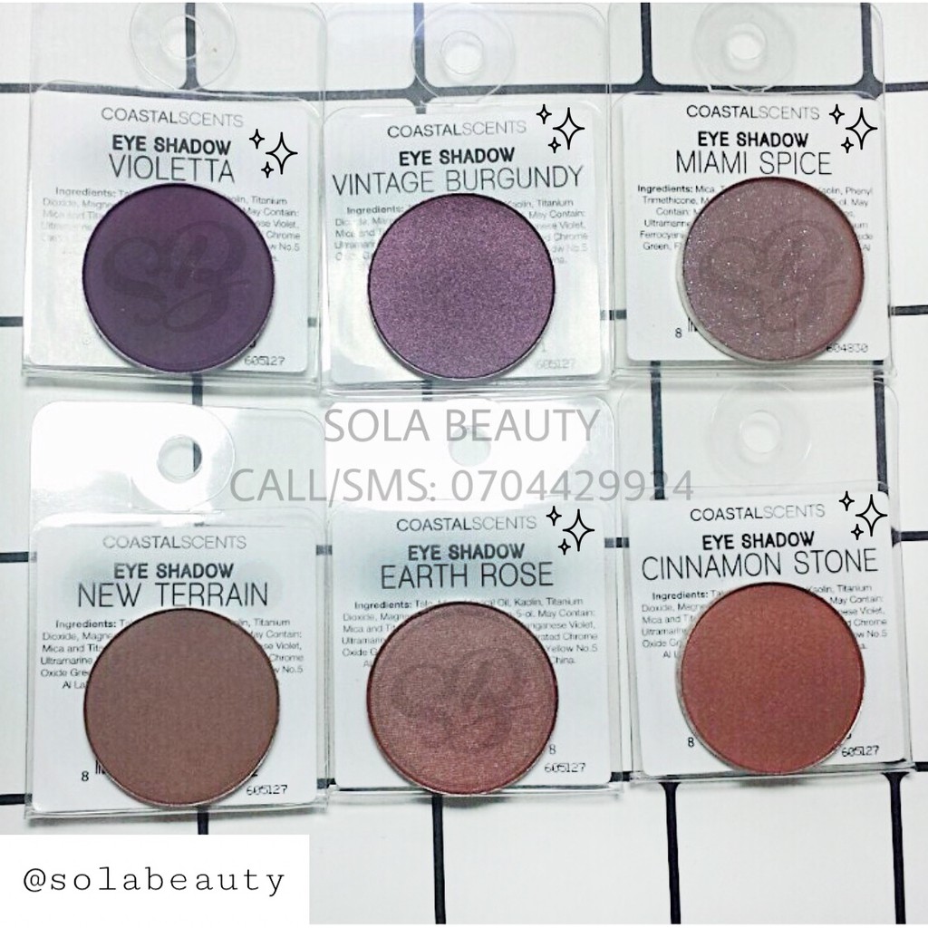 Các màu mắt lẻ - Coastal Scents ( phần 13)