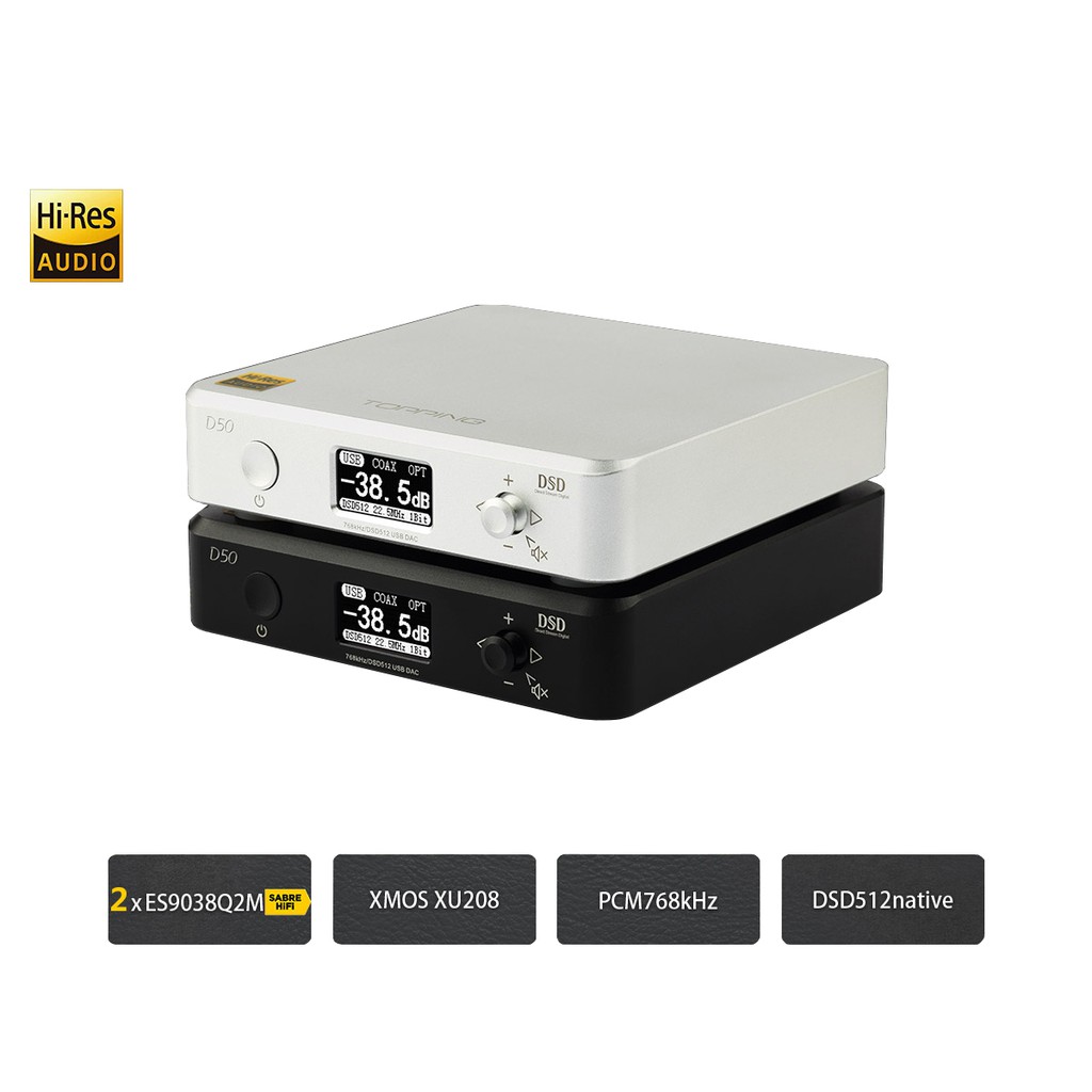 DAC cao cấp TOPPING D50 DSD512 model mới nhất