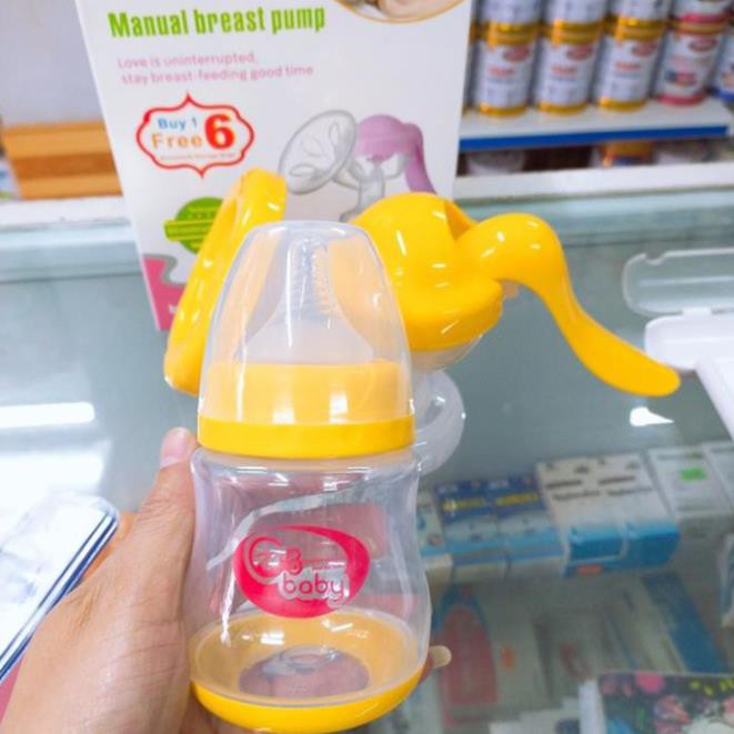 Máy hút sữa bằng tay PPSU GB Baby Hàn Quốc - Tặng 6 túi đựng sữa