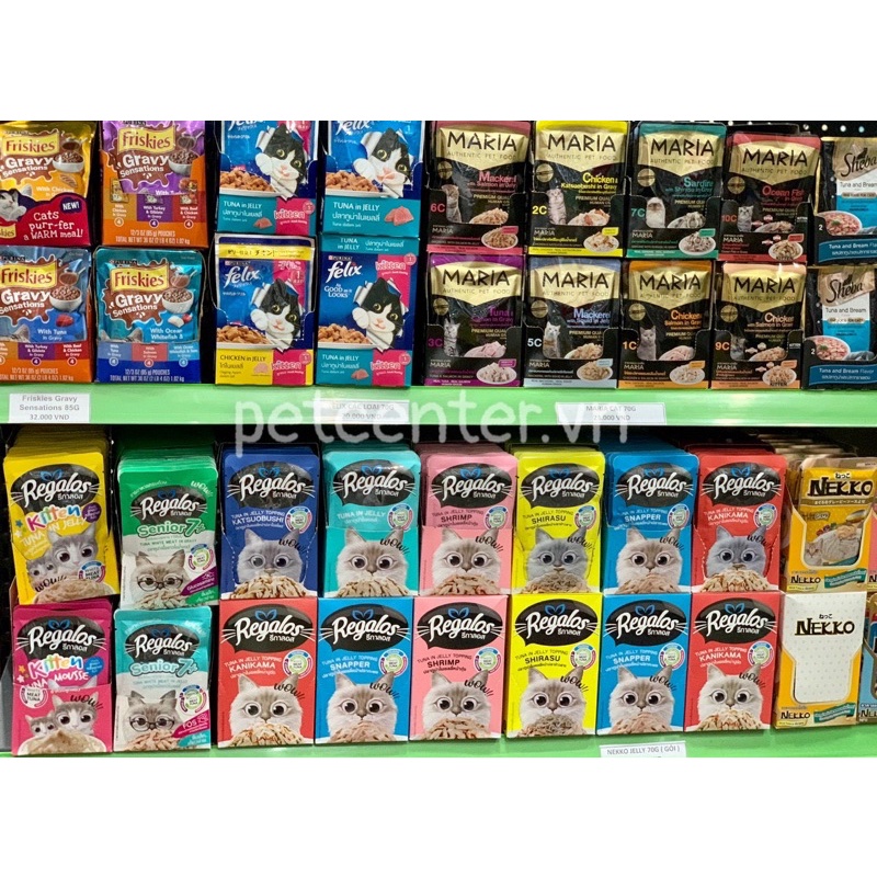 🇹🇭 FELIX Cat Wet Food pate Thức Ăn Ướt Dạng Jelly Nhiều Hương Vị Cho Mèo PET8 70g