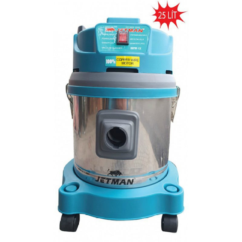 [ KHUYỄN MÃI SHOCK ].Máy Hút Bụi Công Nghiệp 2in1 Khô và Uớt JETMAN 25L