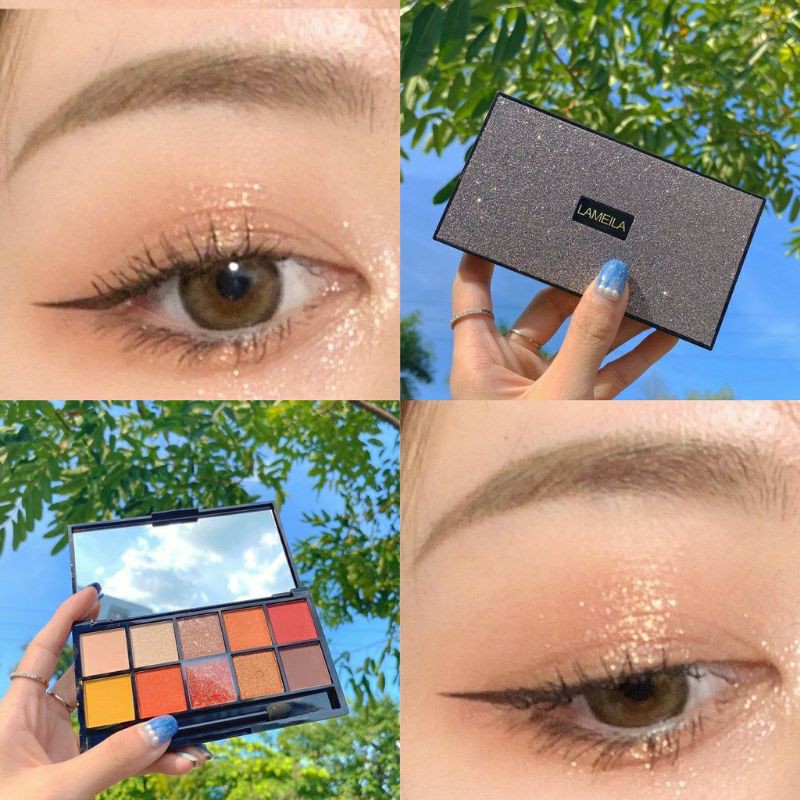 Phấn mắt 10 ô lấp lánh sang chảnh chính hãng lameila mp | BigBuy360 - bigbuy360.vn