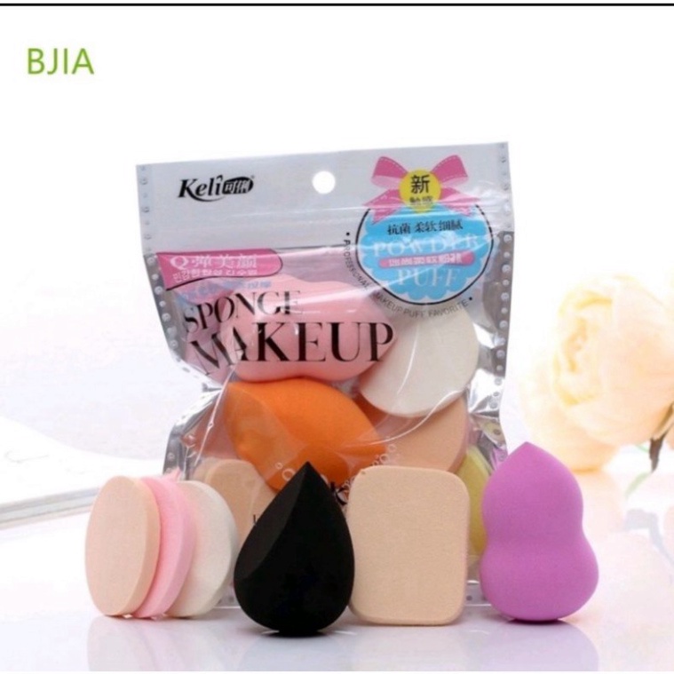 Bộ 6 mút trang điểm bọt biển Keli sponge makeup