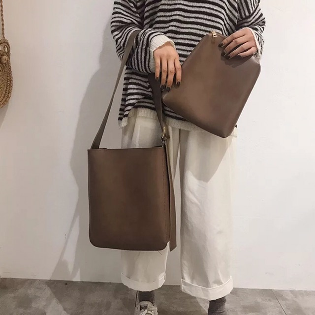 [Mã FATHANG5 giảm 10K đơn 50K] Tote Guu có khoá, vừa a4, chất siêu đẹp, được tặng ví