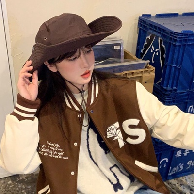 Mũ Cao Bồi Chống Nắng Phối Dây Rút Thời Trang Mùa Hè Cho Nam Và Nữ