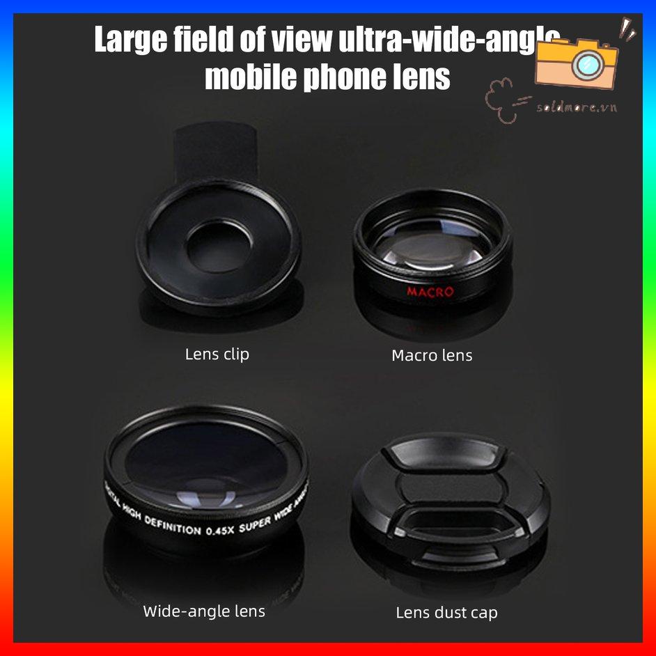 External Lens 2-in-1 Mobile Phone Lens 0.45x Wide Angle Lens 12.5x Macro Lens