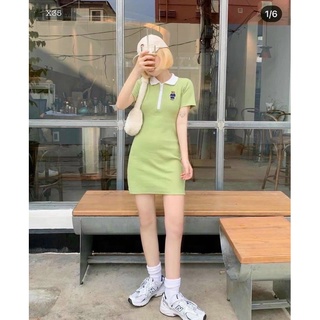 ĐẦM POLO BODY THÊU GẤU (KÈM VIDEO HÌNH THẬT)