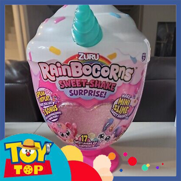 Đồ chơi quả trứng kỳ lân random dạng cốc kem ngọt ngào Rainbocorns Sweet Shake Surprise chính hãng Zuru