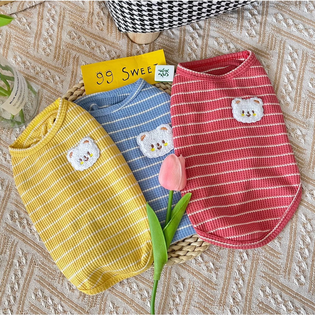 Áo Thun Cộc Tay In Hình Mèo Dễ Thương Cho Thú Cưng