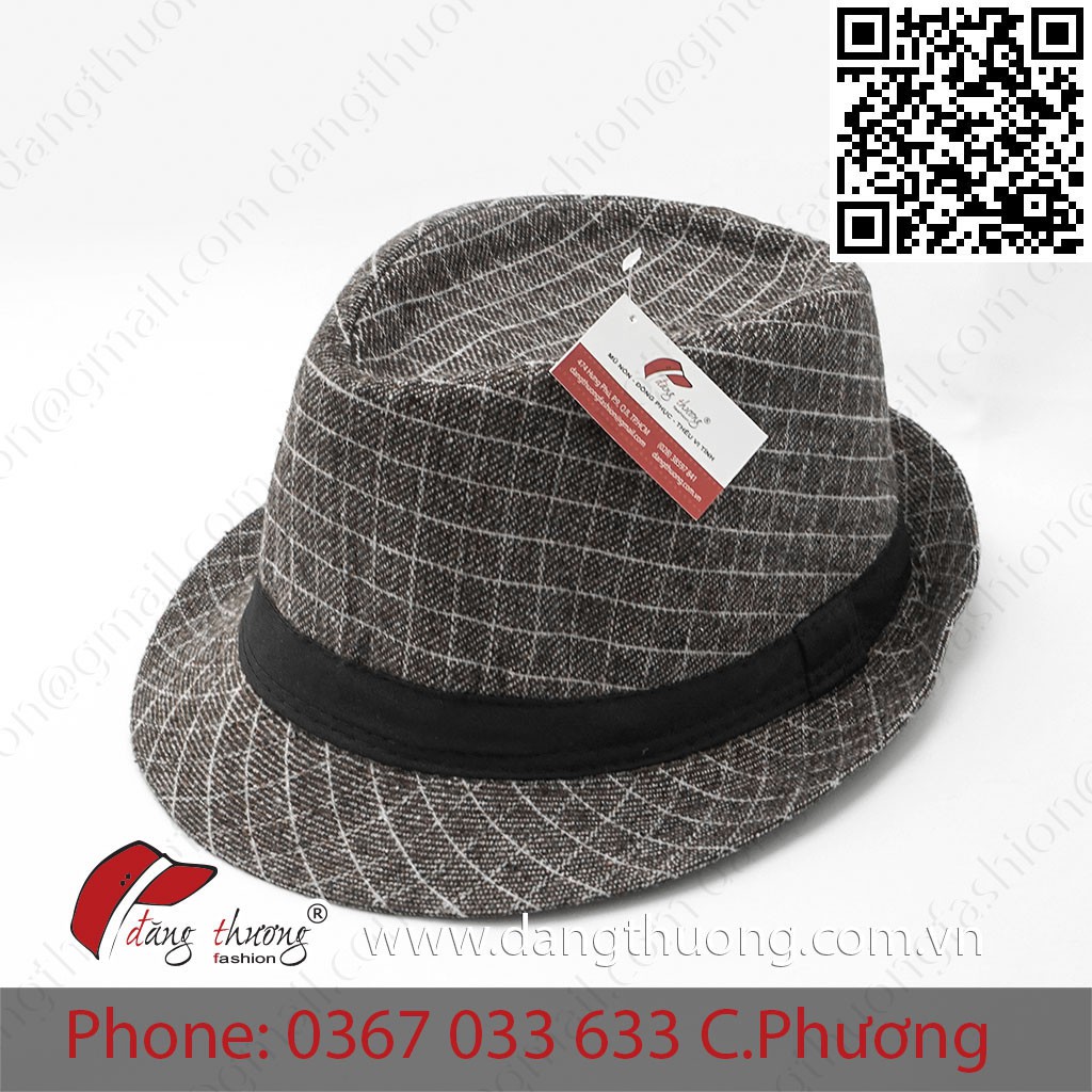 [HÀNG CÓ SẴN] [SHIP HỎA TỐC] Mũ nón phớt fedora nỉ dạ caro nhiều màu