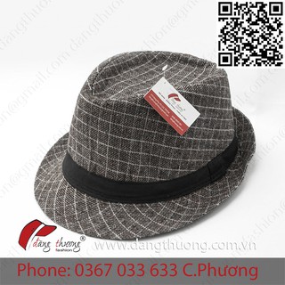 [HÀNG CÓ SẴN] [SHIP HỎA TỐC] Mũ nón phớt vành fedora nỉ dạ caro