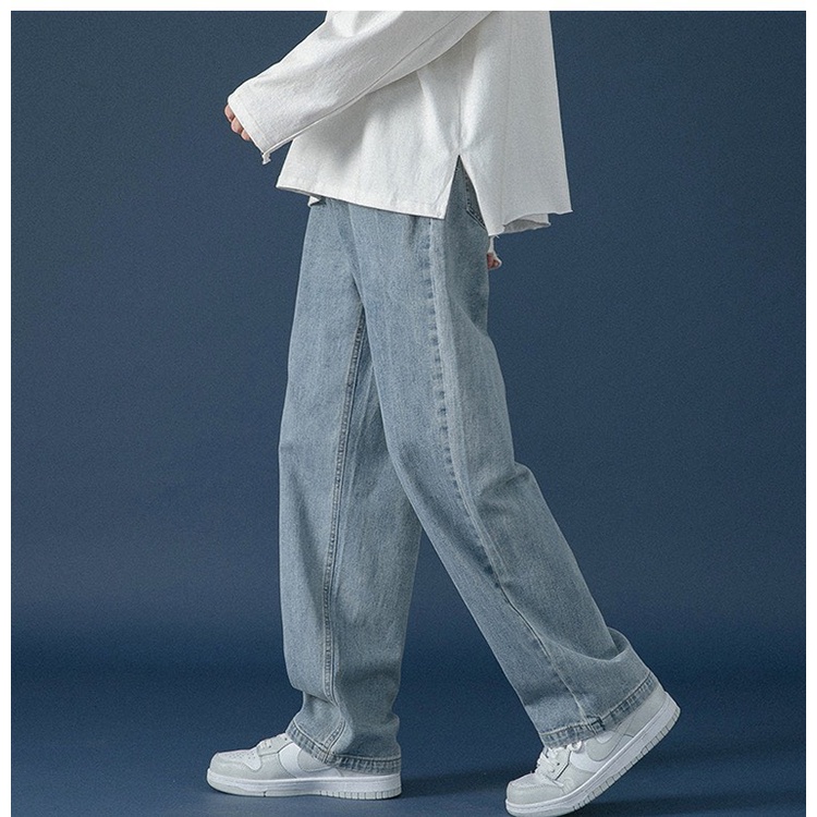 Quần jean nam ống suông rộng nam, Quần baggy nam hottrend hàn quốc 2021 - FREESHIP | BigBuy360 - bigbuy360.vn