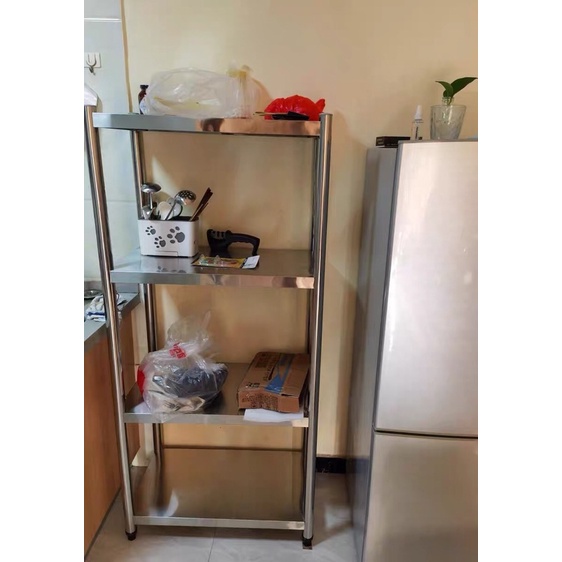 Kệ inox 4 tầng cao cấp đa năng 50 x 120 x 35cm - Kệ bếp inox 304 để lò vi sóng