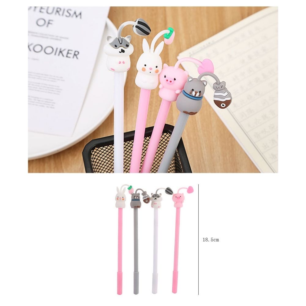 1 bút Gel 0.5mm hình động vật dễ thương