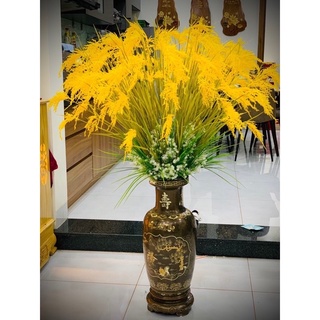 {Giá xưởng} Combo 10 cành lúa vàng 90cm 3 bông hàng cao cấp