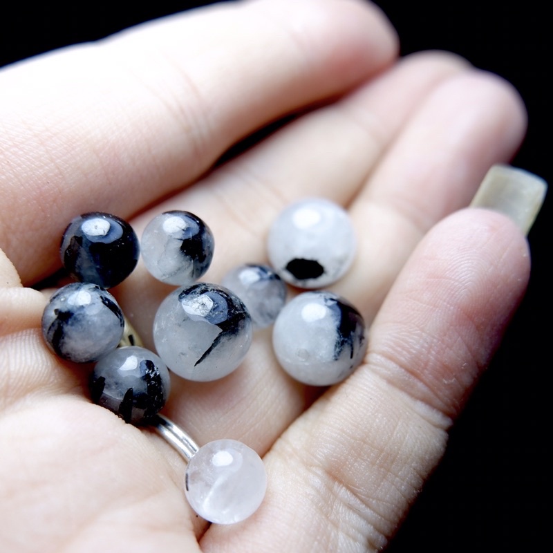 [Gardenquartz] (Giá 1 viên ) hạt lẻ,thanh tẩy, đá thiên nhiên