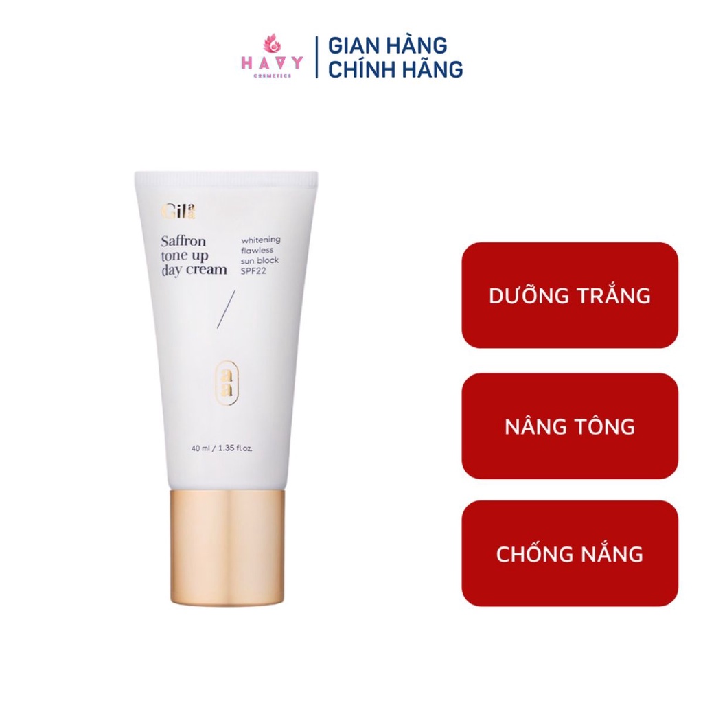 Kem Dưỡng Da Ban Ngày Giúp Nâng Tông Và Chống Nắng Gilaa Saffron Tone Up Day Cream 40ml