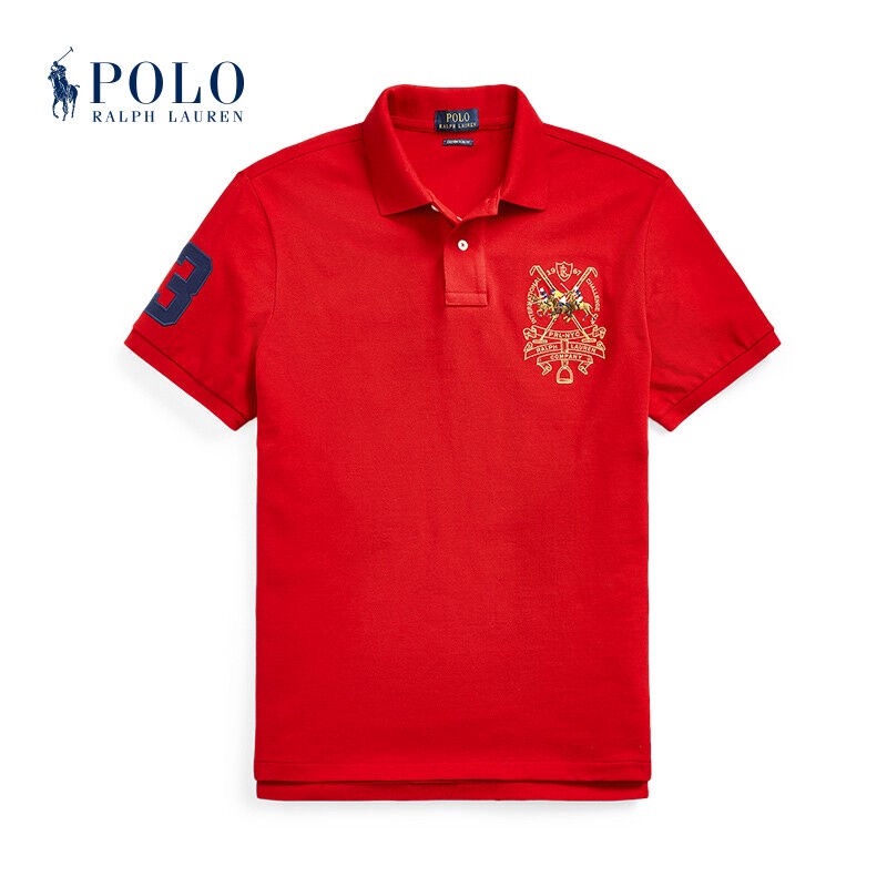 Áo Thun Polo Ralph Lauren Ngắn Tay Ôm Dáng Vừa Vặn Với Thiết Kế Thanh Lịch