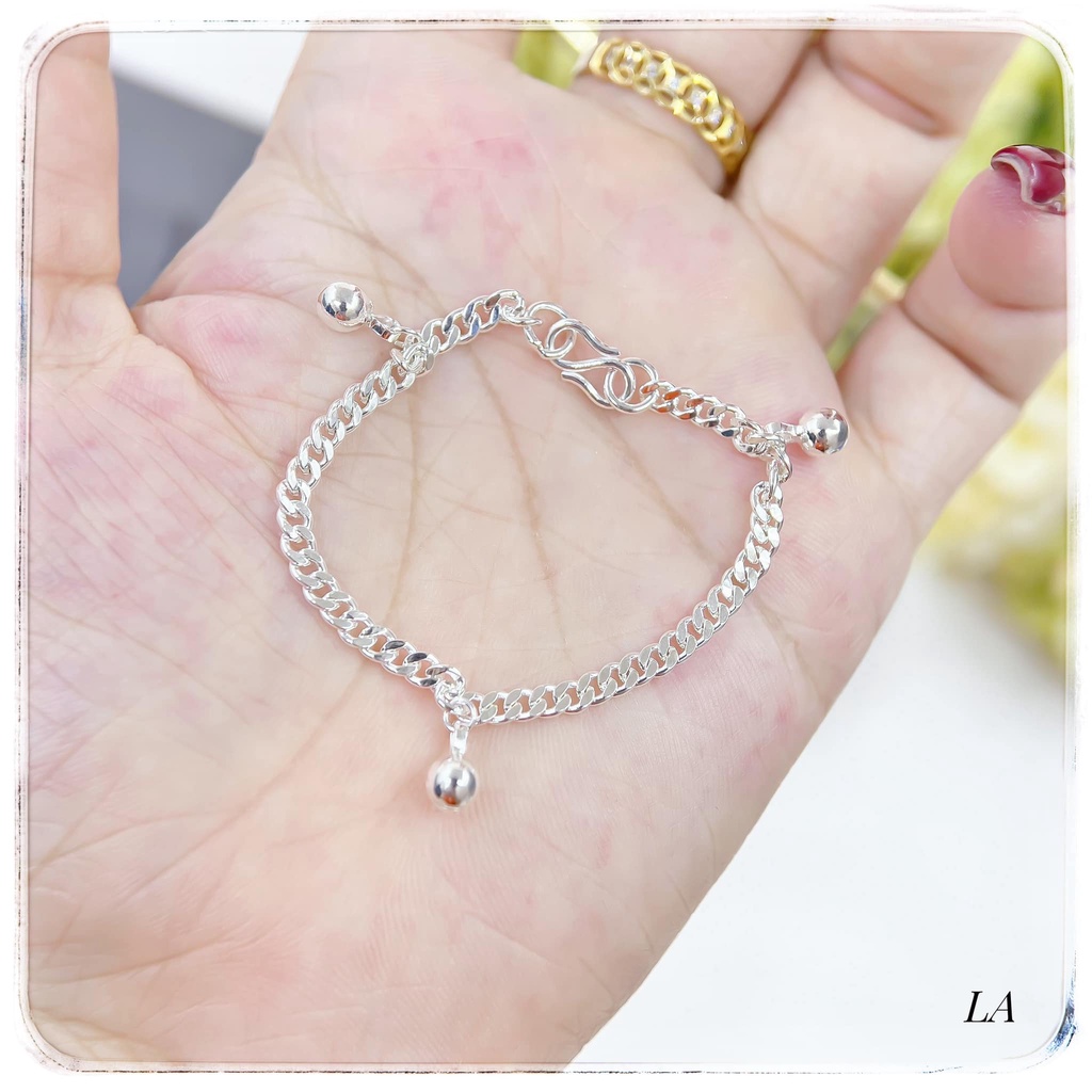 LẮC TAY TRẺ EM TREO BI BẠC TA