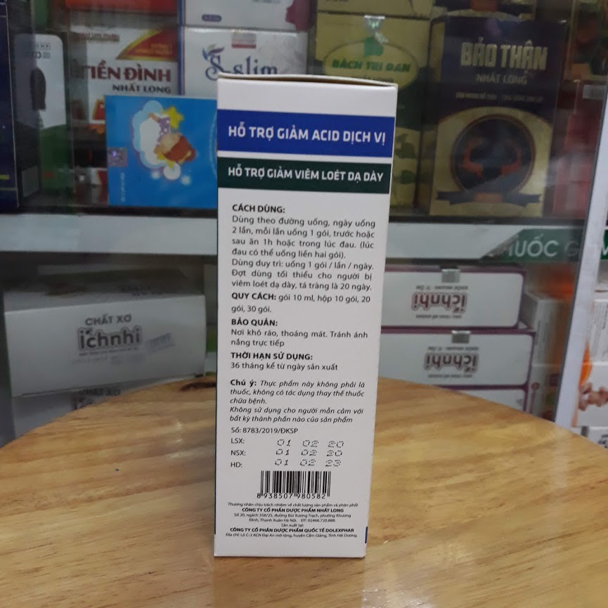 Dạ Dày NanoGast Nano Curcumin - Giảm Acid Dịch Vị , Đầy Bụng,Ợ Hơi, Ợ Chua , Đau Thượng Vị- Hộp 20 gói