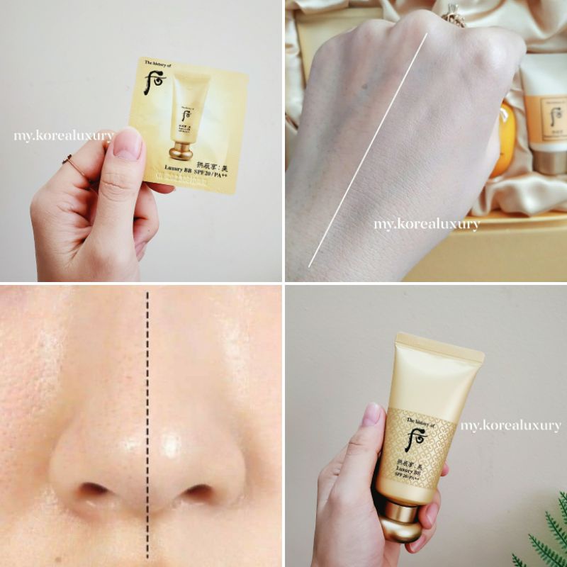 Gói kem nền trang điểm Whoo Luxury BB SPF20/PA++
