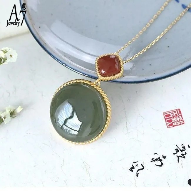 Vòng cổ Mạ Vàng 18K Mặt Tròn Đơn Giản Cá Tính