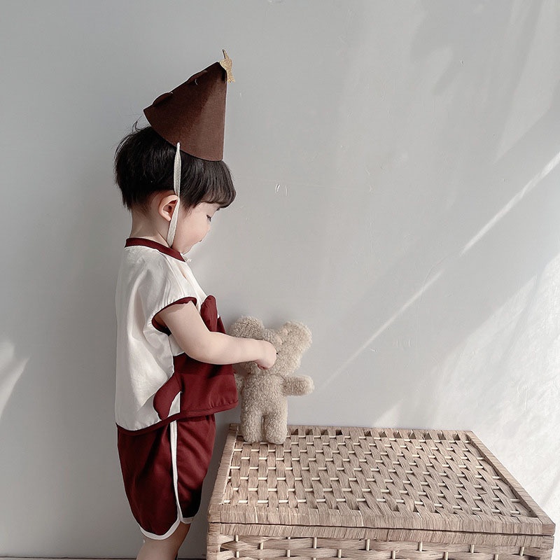 Bộ Quần Áo Thun Cotton In Hoạt Hình Đáng Yêu Thời Trang Dành Cho Trẻ