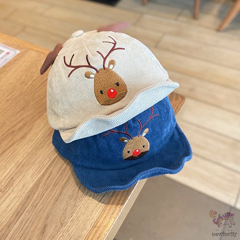 Mũ Lưỡi Trai Chống Nắng Hình Tuần Lộc Dễ Thương Cho Bé