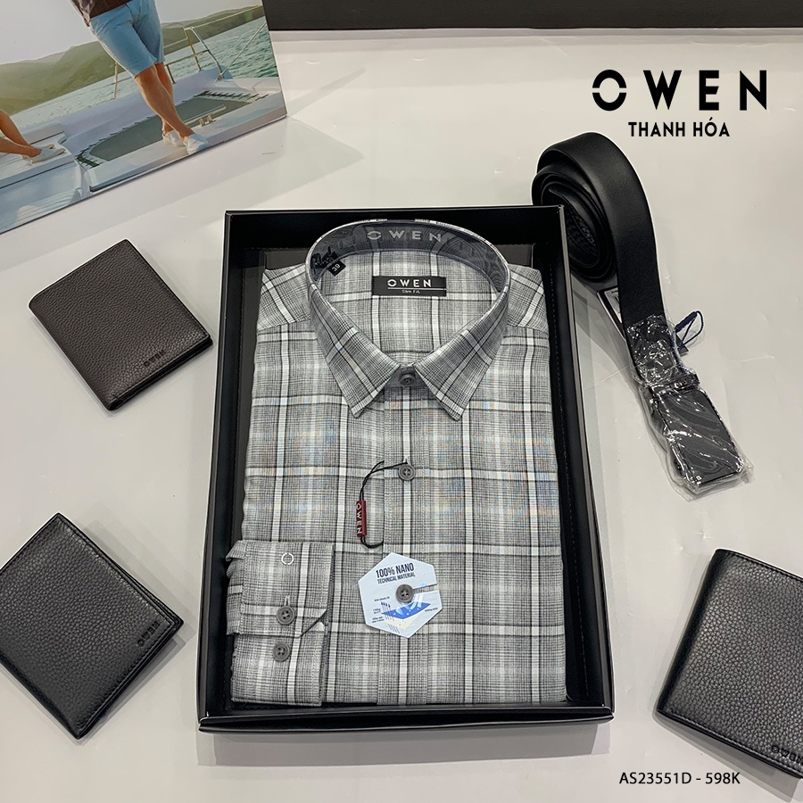 OWEN - Áo sơ mi dài tay Owen - Hàng mới về AS23551D