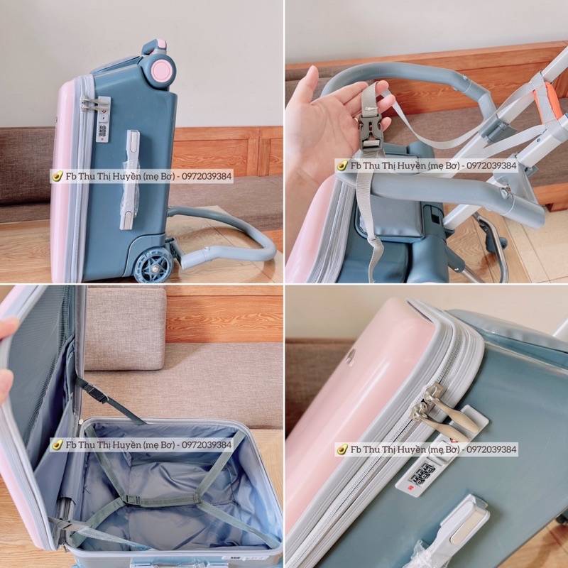 Vali xe đẩy 20 icnh ( tặng đai bảo vệ . đệm ngồi 3D . sticker ) sãn HN. HCM